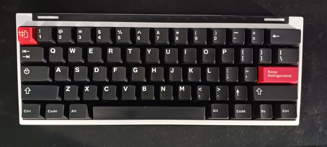 Stacked acrylic keyboard